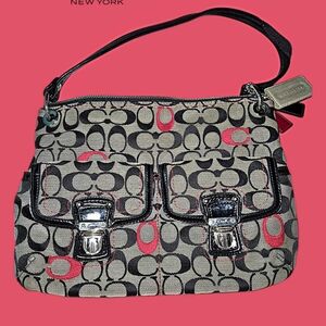 Coach Signature Black and Pink Women's Bag